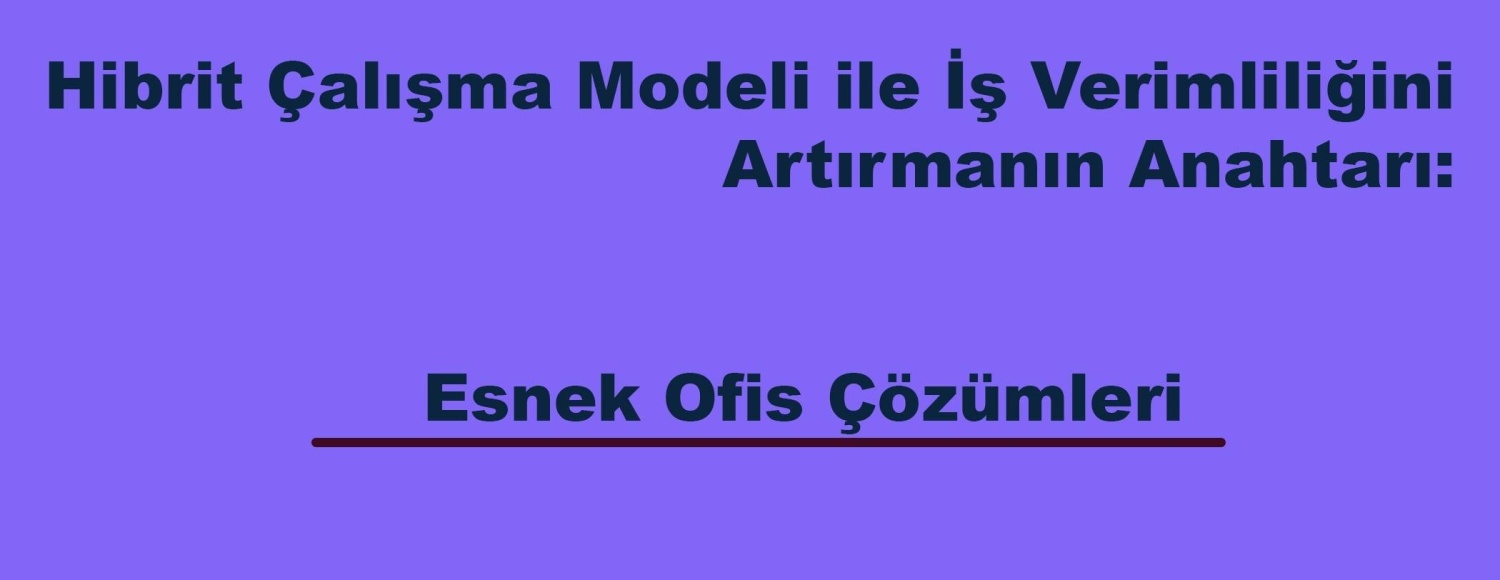 Hibrit Çalışma Modeli ile İş Verimliliğini Artırmanın Anahtarı: Esnek Ofis Çözümleri