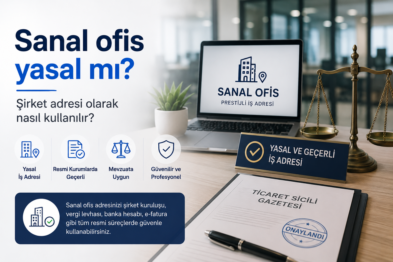 Sanal Ofis Yasal Mı? Şirket Adresi Olarak Nasıl Kullanılır?